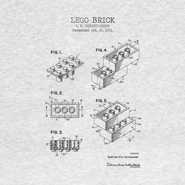 LEGO BRICK patent by Dennson Creative